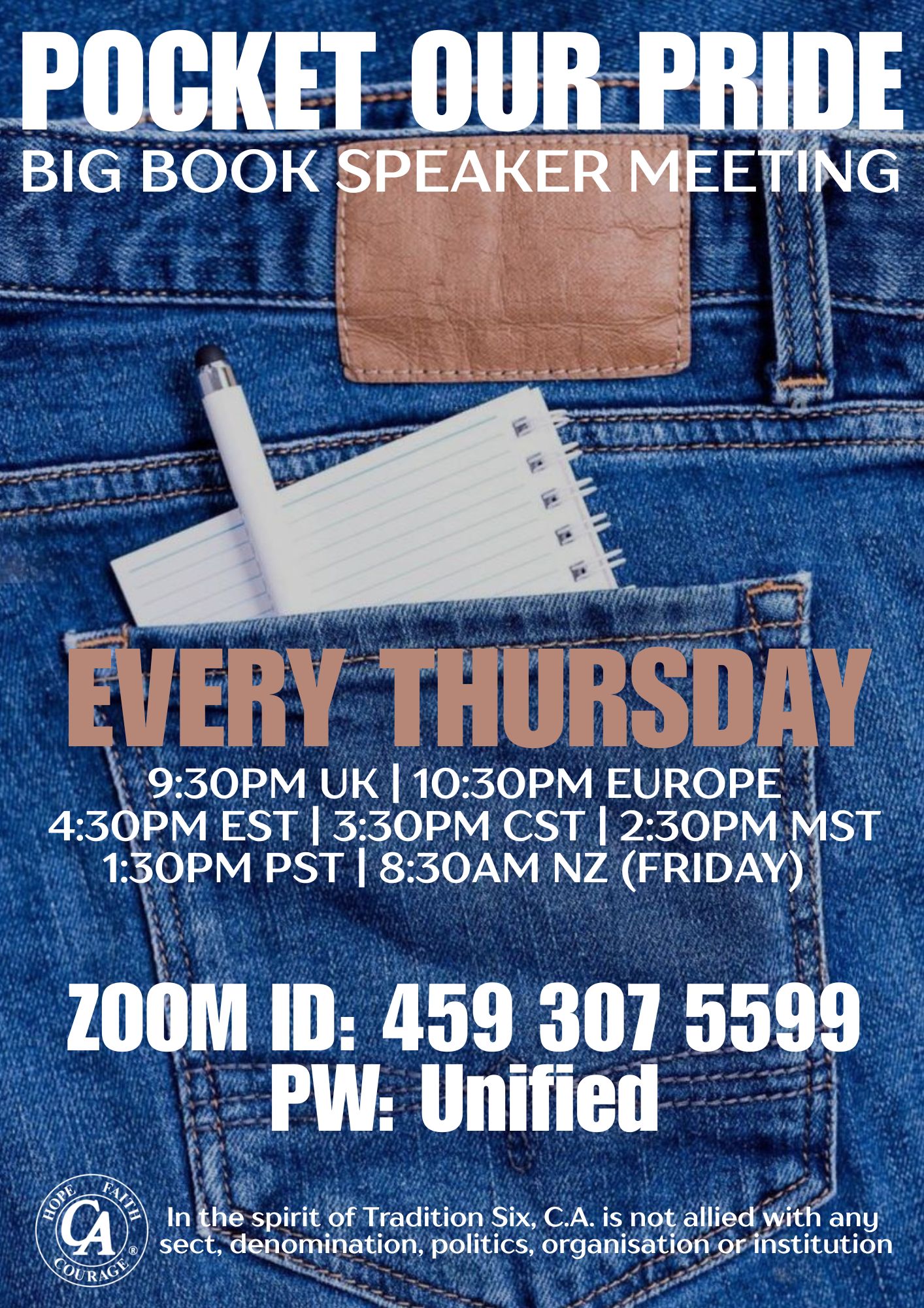 Cocaine Anonymous Online Pocket Our Pride Group