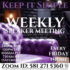 Cocaine Anonymous Online Keep It Simple Group