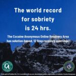 cocaine anonymous online recovery area meme