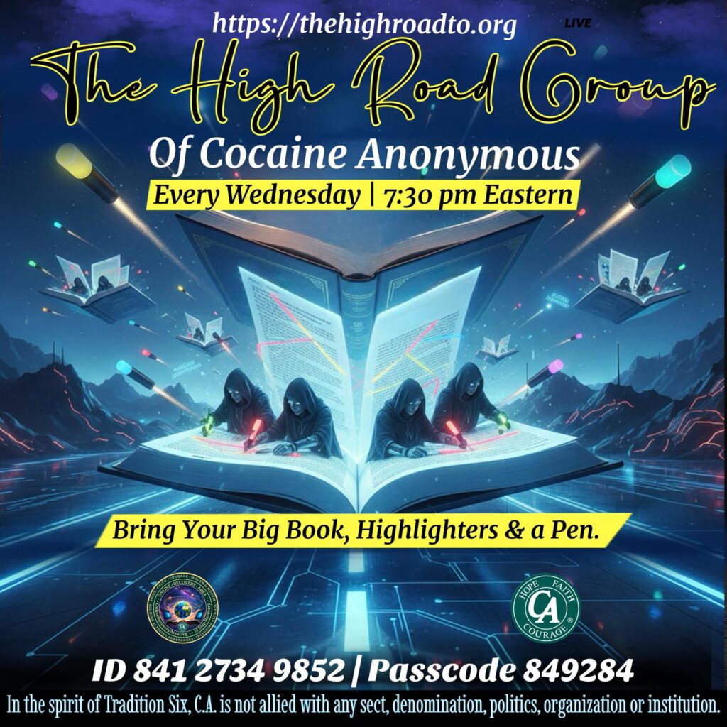 the high road group of CA meeting flyer